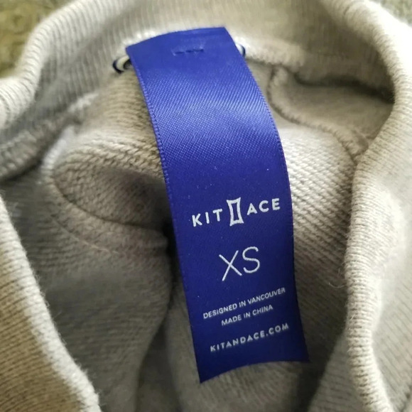 Kit and Ace Grey Ribbed Mock Neck Sweater XS - Picture 5 of 12